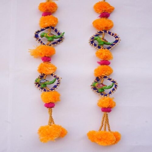 Marigold Parrot Hanging Decoration Set – 6 Pcs